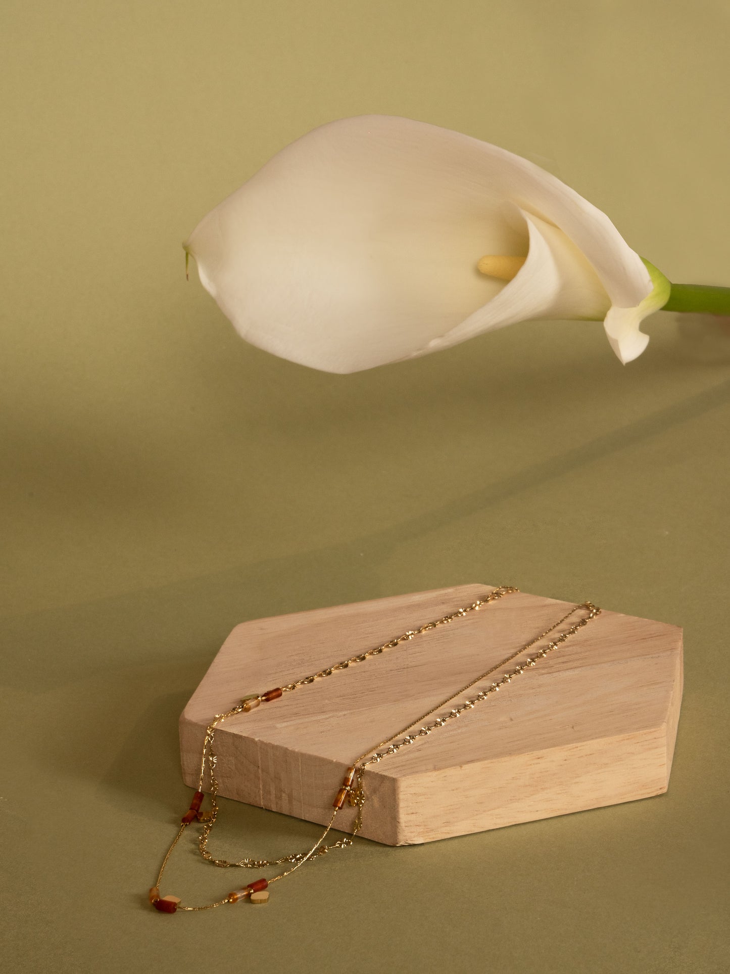 Luz pearls and square necklace
