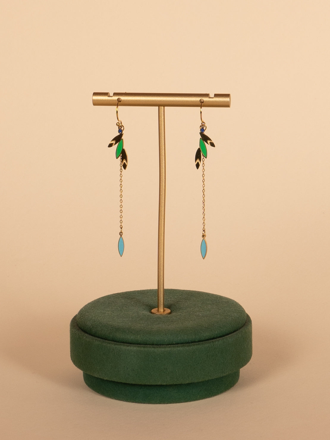 MAE leaf colored earring