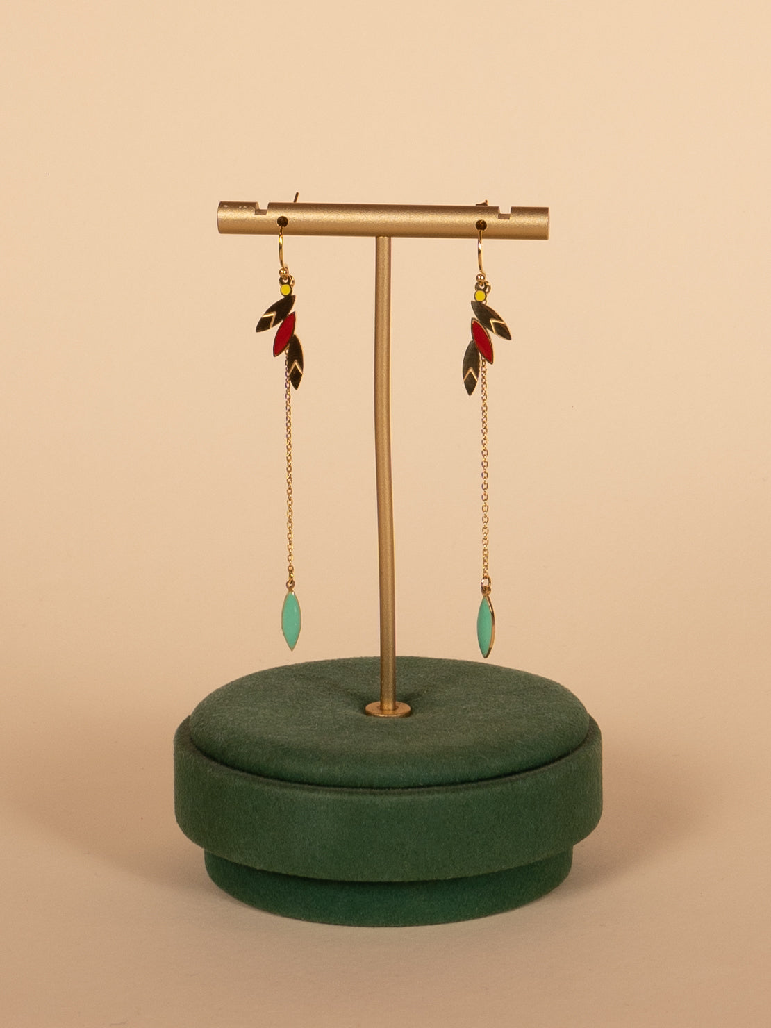 MAE leaf colored earring