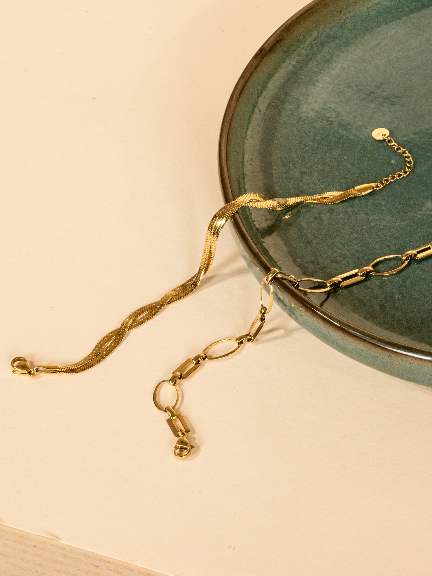 IFE square and round chains bracelet