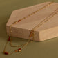Luz pearls and square necklace