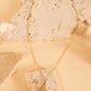 Evora leaf drop necklace