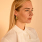 Zahra's hammered square earrings