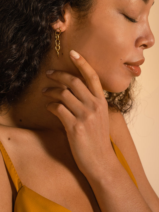NIA channel earrings