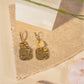 Zahra's hammered square earrings